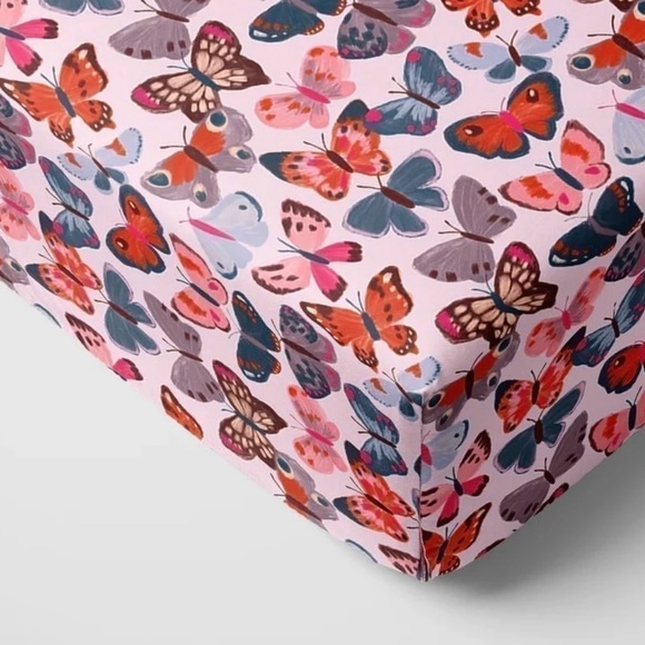 Little Sleepies Butterfly Kisses Crib Sheet ! - Picture 2 of 3